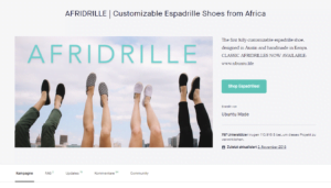 AFRIDRILLE Customizable Espadrille Shoes from Africa