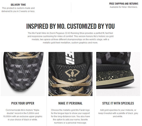 Nike Mo Farah Customized Running Shoe