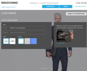Indochino Suit Design Tool