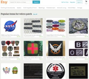 Etsy Custom Velcor Patches